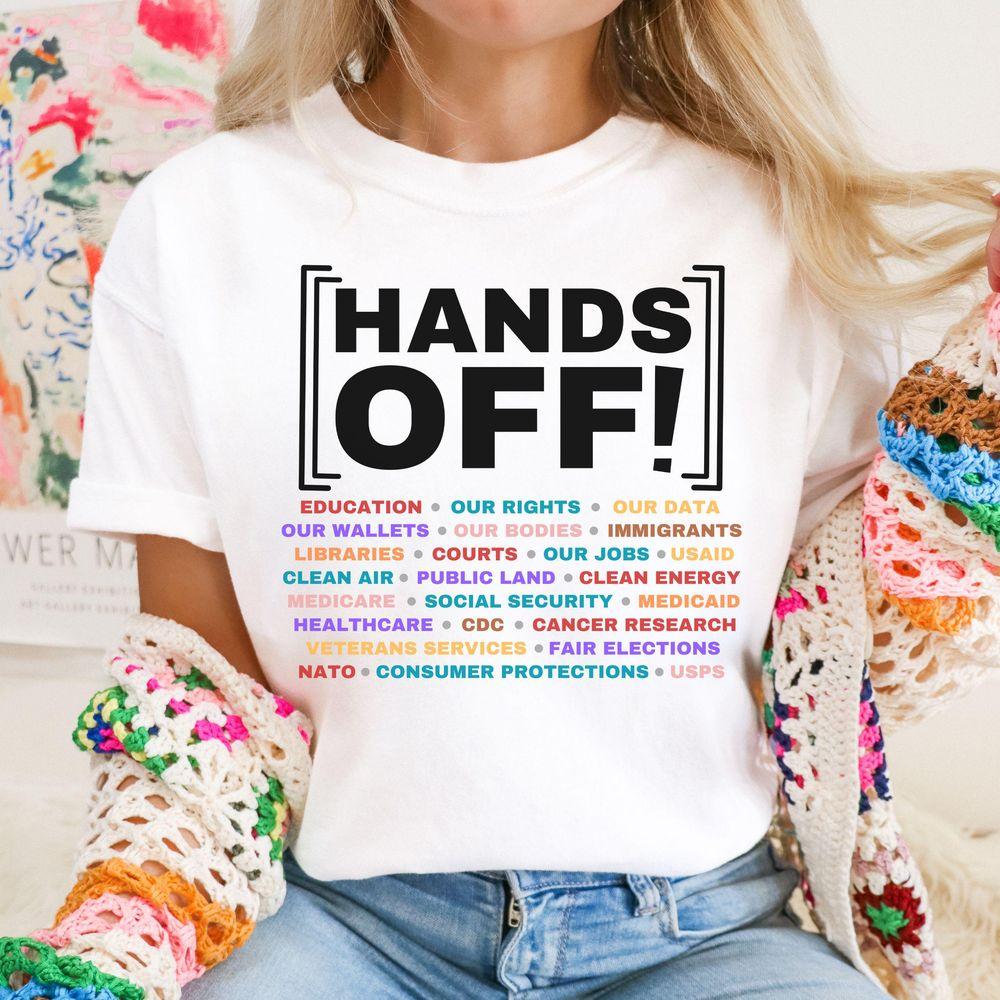 Hands Off 7 Anti Trump Elon Musk Awesome Shirt